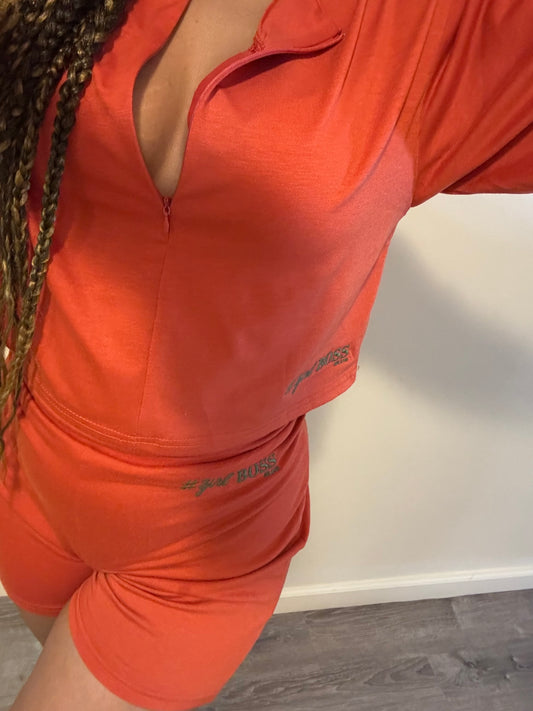 Orange cropped top